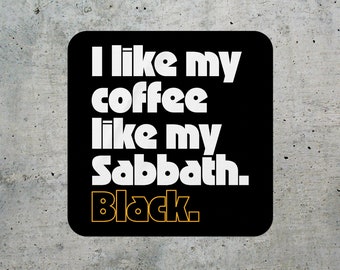 Black Sabbath Coffee Sticker