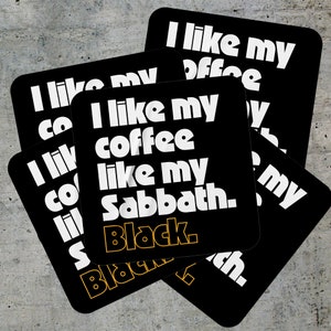 Black Sabbath Coffee Sticker 5 pack image 1