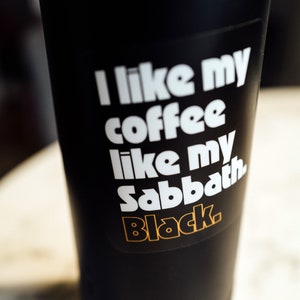 Black Sabbath Coffee Sticker 5 pack image 2