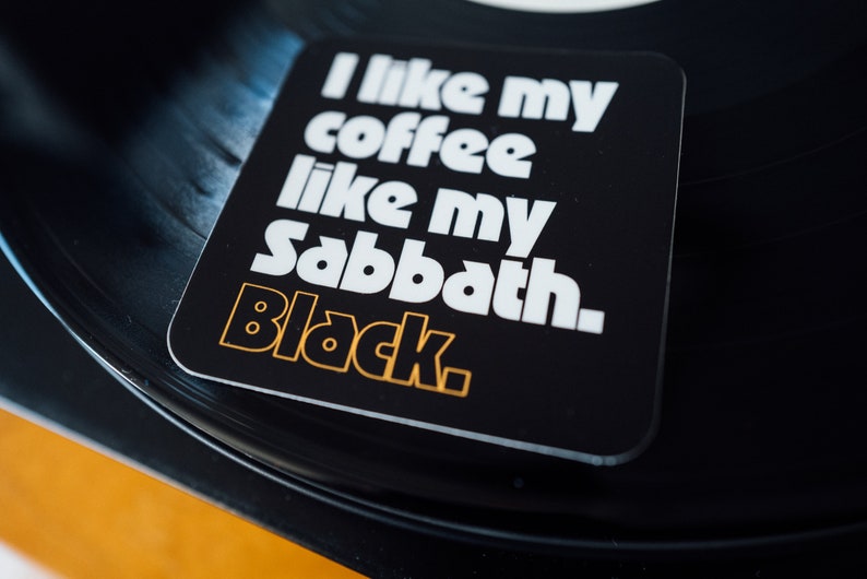 Black Sabbath Coffee Sticker 5 pack image 3