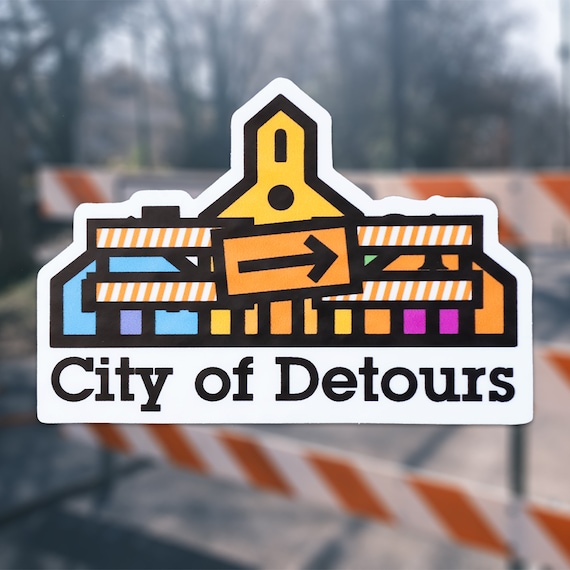 City of Detours Sticker