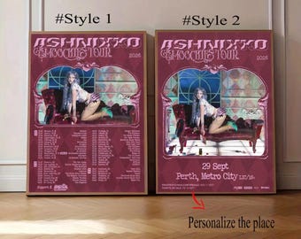 Pôster da turnê mundial Ashnikko Smoochies 2026