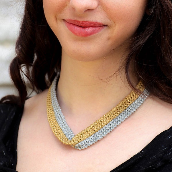 KNITTING PATTERN PDF - Venus Necklace