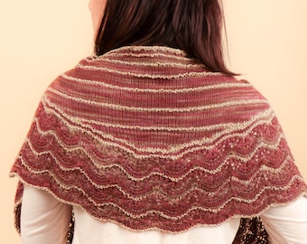 READY TO SHIP Mano Maglia Shawl - Dilded Rose Shawl