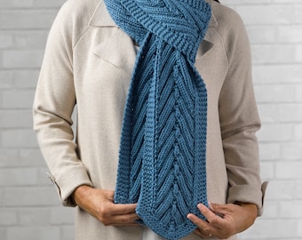 KNITTING PATTERN PDF - Allister Knitted Scarf Pattern