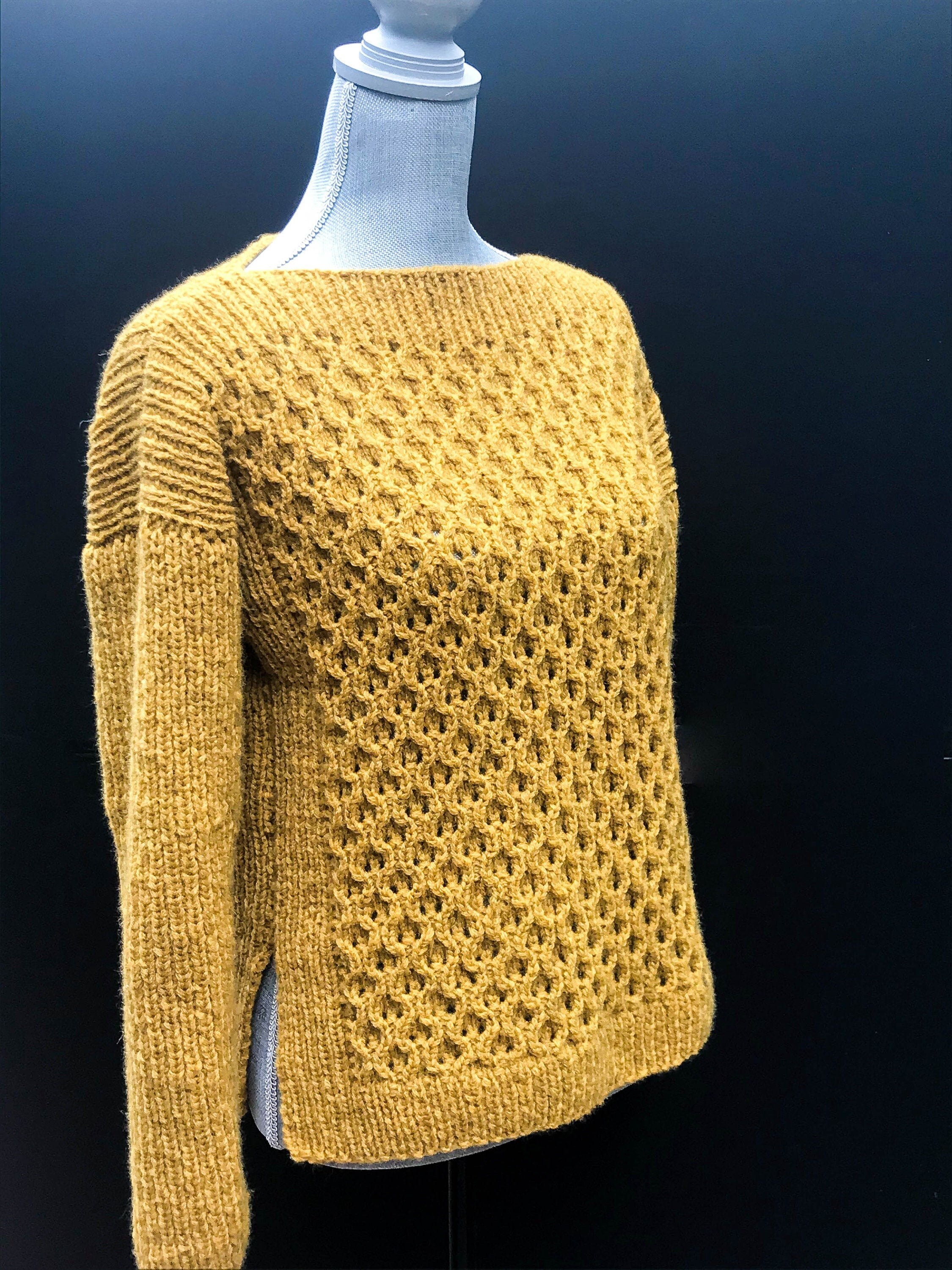 Visnes Sweater Pattern KNITTING PATTERN PDF - Vivian Sweater - Etsy