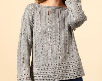 KNITTING PATTERN PDF - Delancy Pullover