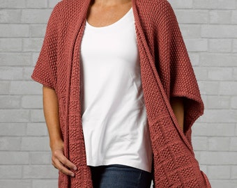 KNITTNG PATTERN PDF - Riley Wrap Knitting Pattern