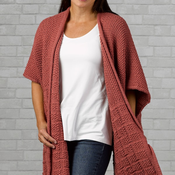 KNITTNG PATTERN PDF - Riley Wrap Knitting Pattern