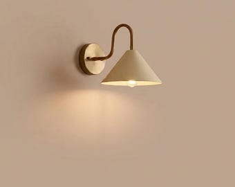 Brass Wall Sconce Light: Mid Century Sconce Lighting Fixtures, Vanity Lights