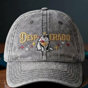 ricamDungeon Crawler Carl Embroidered Hat, Princess Donut And Mongo Cap, Washed Dad Hat, Embroidery Patch Baseball Cap, Fantasy Reader Hat
