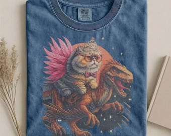 Comfort Colors® Princess Donut and Mongo Shirt, Dungeon Crawler Carl Tee Fantasy Book Reader Geeky Cat Lover Tshirt Donu Mongo Bookish Merch