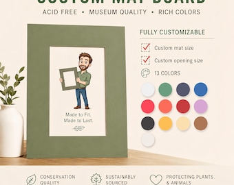 Custom Acid-Free Mat Board | Conservation Matting, Art Photo Mounts