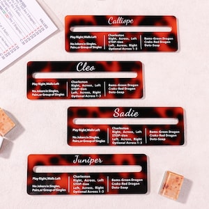 Mahjong Line Reader – Tortoise Shell Acrylic Mahjong Card Finder Tool, Mah Jongg Rules Helper Accessory, Gift for Mahjong Players