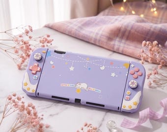 Switch 2 Joy-Con Grip Cover Silikon, Pastelllila Nintendo Switch 2 Kontrollskin, Soft Grip Case Switch Tillbehör Kawaii Gamer Present