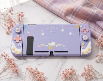 Switch 2 Joy-Con Grip Cover Silicone, Pastel Purple Nintendo Switch 2 Controller Skin, Soft Grip Case Switch Accessories Kawaii Gamer Gift