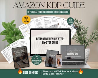 Amazon KDP Guide for Beginners, Passive Income Ebook, Low Content Book Business, Digital Download, KDP Publishing Guide