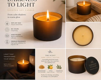 Natural Soy Candle - Home Made