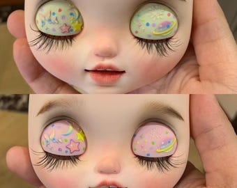 Set di anelli per palpebre per bambole Blythe — Stile Colorful Planet 1/6