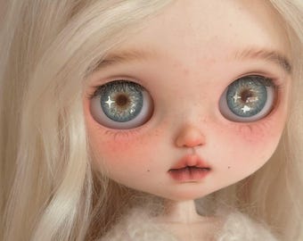 Blythe Eye Chips, Handmade Resin Accessories, Non-Magnetic Replacement Inserts, OOAK Custom Parts