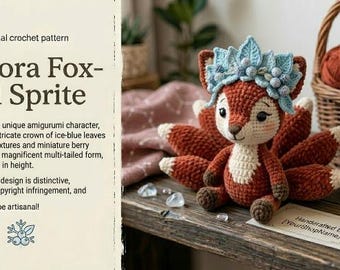 Aurora Fox-Tail Sprite Crochet Pattern | Amigurumi Woodland Creature (PDF Download)