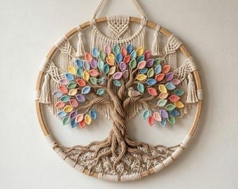 Tree of Life Macrame Wall Hanging Pattern, Boho Fiber Art Tutorial (PDF Download)