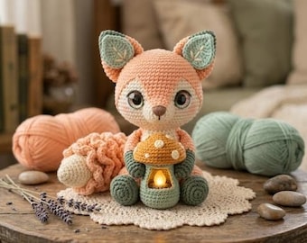 Mystic Fox Crochet Pattern PDF | Cottagecore Amigurumi Plush Tutorial (Digital Download)