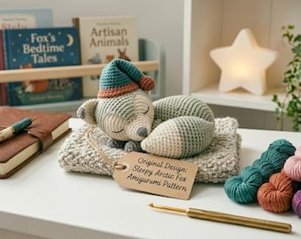 Sleepy Fawn Amigurumi Crochet Pattern | Woodland Deer Plush Toy Tutorial (PDF Download)