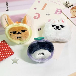 TXT Plush Keychain, Soobin Yeonjun Hueningkai Doll Charm, Kpop Bag Pendant,Fan Made