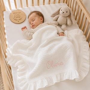Girl Swaddle Gauze Blanket - Etsy