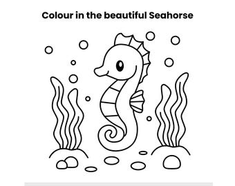 Dibujos para colorear de aventuras submarinas para niños - 4 páginas imprimibles - PDF
