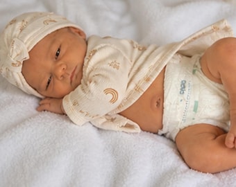 Bambola reborn interamente in silicone, 50 cm, realizzata a mano, realistica, neonato in morbido silicone, bambola artistica da collezione, regalo di compleanno.
