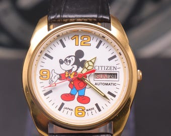 Vintage Citizen Automatic White Dial Mens Wristwatch.