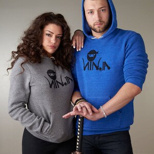 Ninja Hoodie, Sweatshirt, Hoodies for Mens, Hoodies for Women, Unisex Hoodie by Uni-T