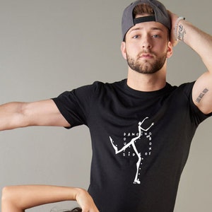 Womens T-shirts Dance T-shirt Organic Clothing Bamboo T shirt "Dancing Outside The Box" by Uni-T