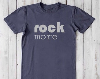 Guitar T shirt, Music Tshirt, Men's Graphic T shirt, Bamboo Organic Cotton Tee, ROCK MORE