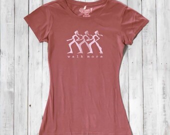 Women's T-shirt | Bamboo Tee | Organic Cotton T shirt | WALK MORE by Uni-T