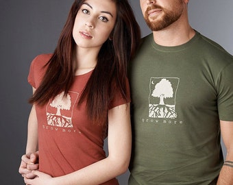 Gardening Gift | Women's T-shirt | Organic Clothing | Gardening Shirt | Tree T-shirt | Environmental T-shirt | GROW MORE - Uni-T