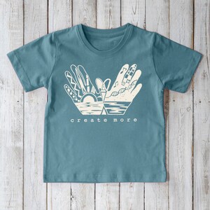 Organic Kids Tshirt | Childrens Clothing | Kids Clothes | Girls Shirts & Boys Tshirts | Toddler Tees | CREATE MORE | Uni-T