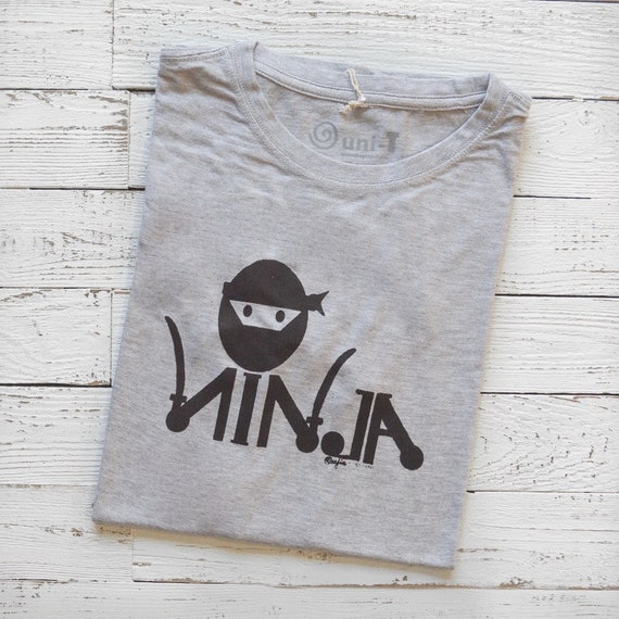 Men's NINJA T-shirt Funny Graphic Tee 