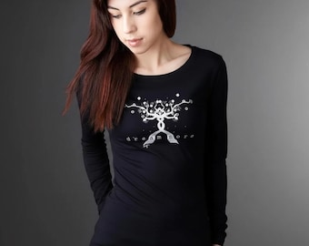 Bambus-Langarmshirt: Damen-Bio-Baumwollmischung – DREAM MORE von Uni-T