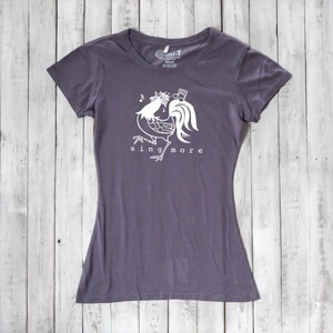 Bambus Bio-Baumwolle Huhn T-Shirt - Frauen Farm T-Shirt - SING MORE by Uni-T Bild 6