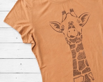 Bamboo Organic Cotton Giraffe T-Shirt: Eco-Friendly Safari Tee