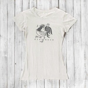 Bambus Bio-Baumwolle Huhn T-Shirt - Frauen Farm T-Shirt - SING MORE by Uni-T Bild 4