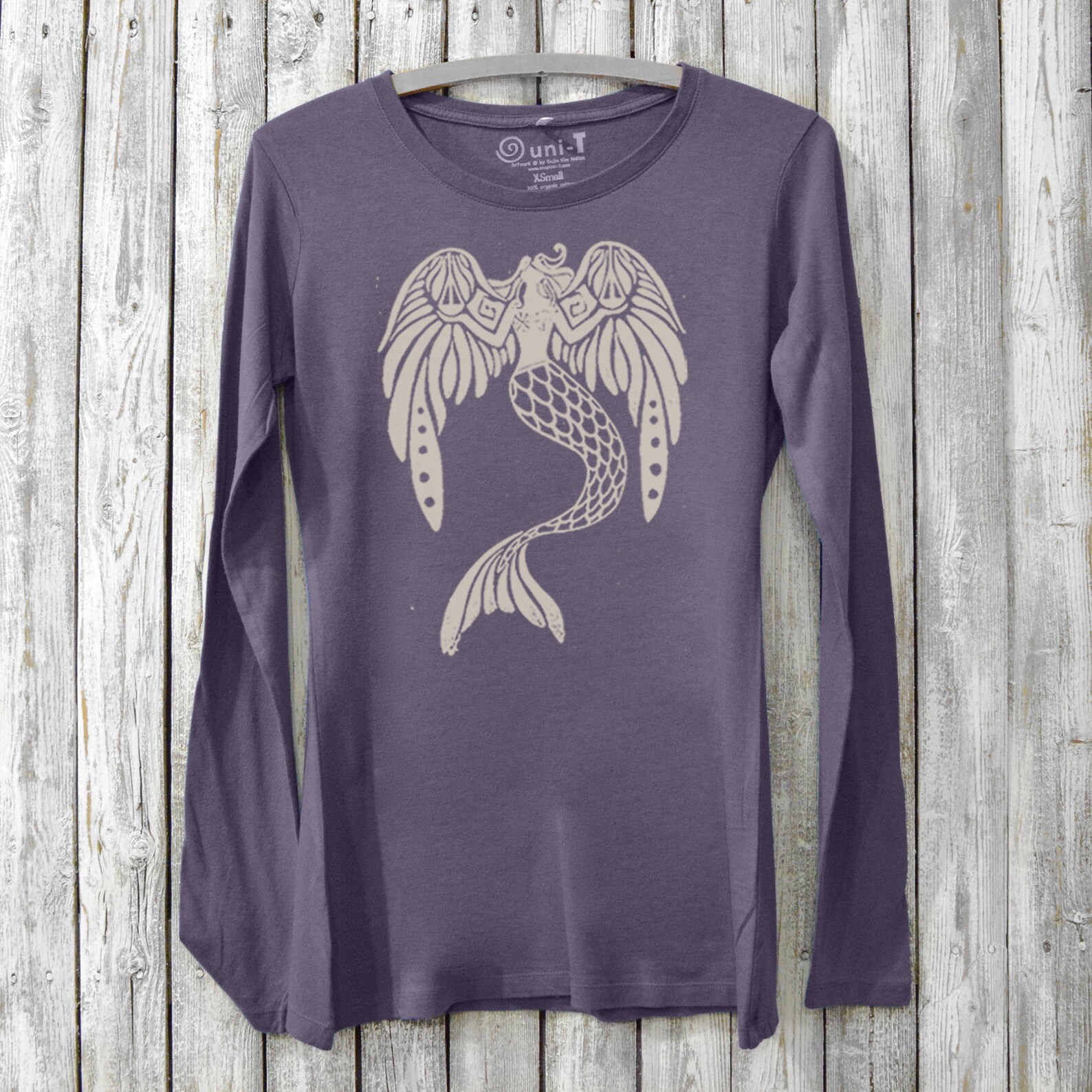 Mermaid Long Sleeve Tshirt Mermaid T Shirt Long Sleeve Etsy