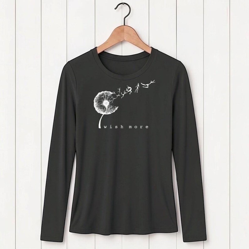Langarmshirt aus Bambus: Damen-Bio-Baumwollmischung, umweltfreundliche Druckfarbe Bild 3