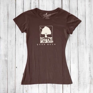 Gardening Gift Women's T-shirt Organic Clothing Gardening Shirt Tree T-shirt Environmental T-shirt GROW MORE Uni-T image 6