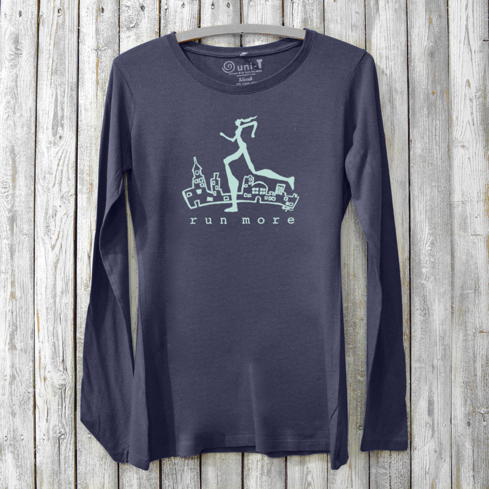 Women's Long Sleeve Shirt, Long T-shirt, Bamboo Clothing