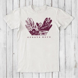 Mens Graphic Tee: Bamboo Organic Cotton T-shirt - Create More image 6