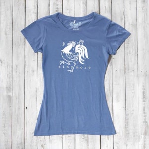 Bambus Bio-Baumwolle Huhn T-Shirt - Frauen Farm T-Shirt - SING MORE by Uni-T Bild 7